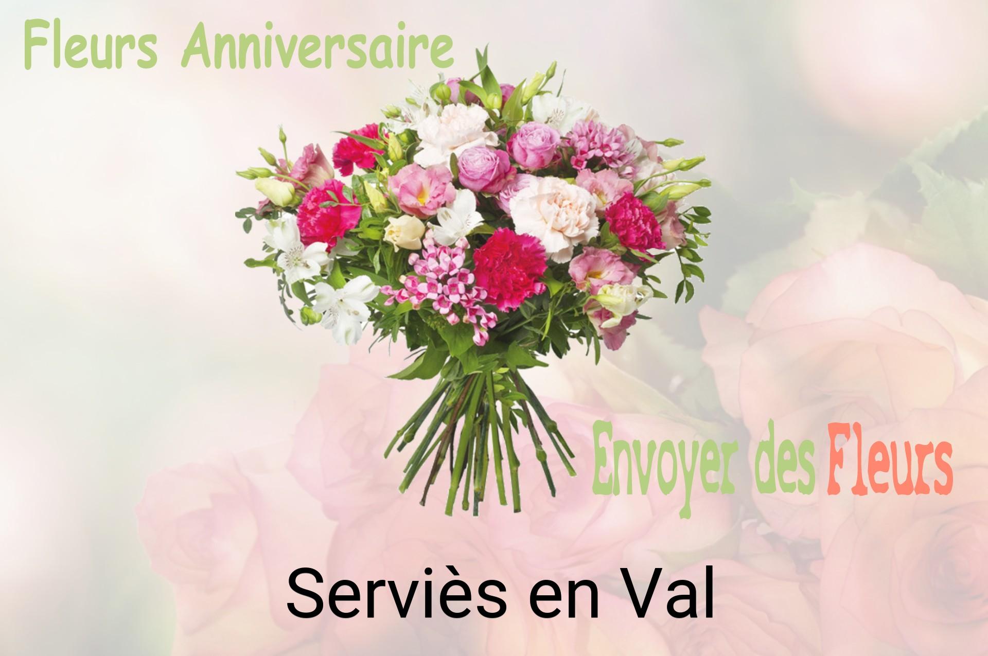 Bouquet de fleurs d’anniversaire livré à Serviès-en-Val